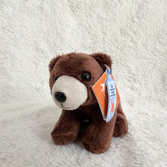 Wild Republic Brown Bear 4” Plush Stuffed Animal Toy NWT - Picture 1 of 5